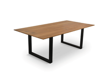 Laden Sie das Bild in den Galerie-Viewer, Couchtisch Eiche Massivholz mit Schweizer Kante