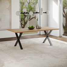 Laden Sie das Bild in den Galerie-Viewer, Esstisch Eiche Massivholz mit Schweizer Kante