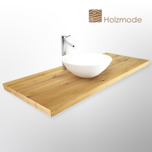 Laden Sie das Bild in den Galerie-Viewer, Waschtischplatte Eiche