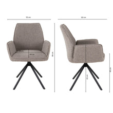 Laden Sie das Bild in den Galerie-Viewer, Kick Drehstuhl Alex - Grau