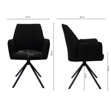 Laden Sie das Bild in den Galerie-Viewer, Kick Drehstuhl Alex - Schwarz