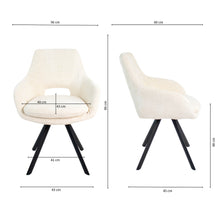 Laden Sie das Bild in den Galerie-Viewer, Kick Esszimmerstuhl Jorn - Creme