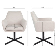 Laden Sie das Bild in den Galerie-Viewer, Kick Drehstuhl Viktor Boucle - Champagne