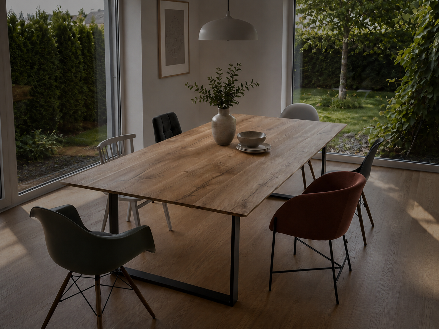 Handgefertigter Massivholztisch aus Eiche von Holzmode