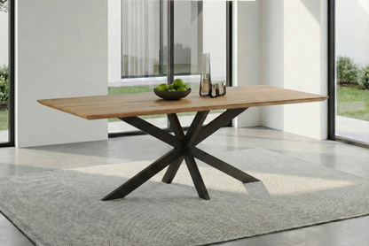 Esstisch Eiche Massivholz mit Schweizer Kante