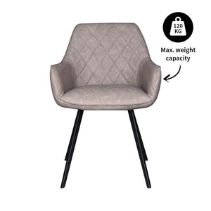 Kick Esszimmerstuhl Karl - Grau/Beige